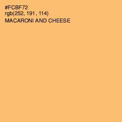 #FCBF72 - Macaroni and Cheese Color Image